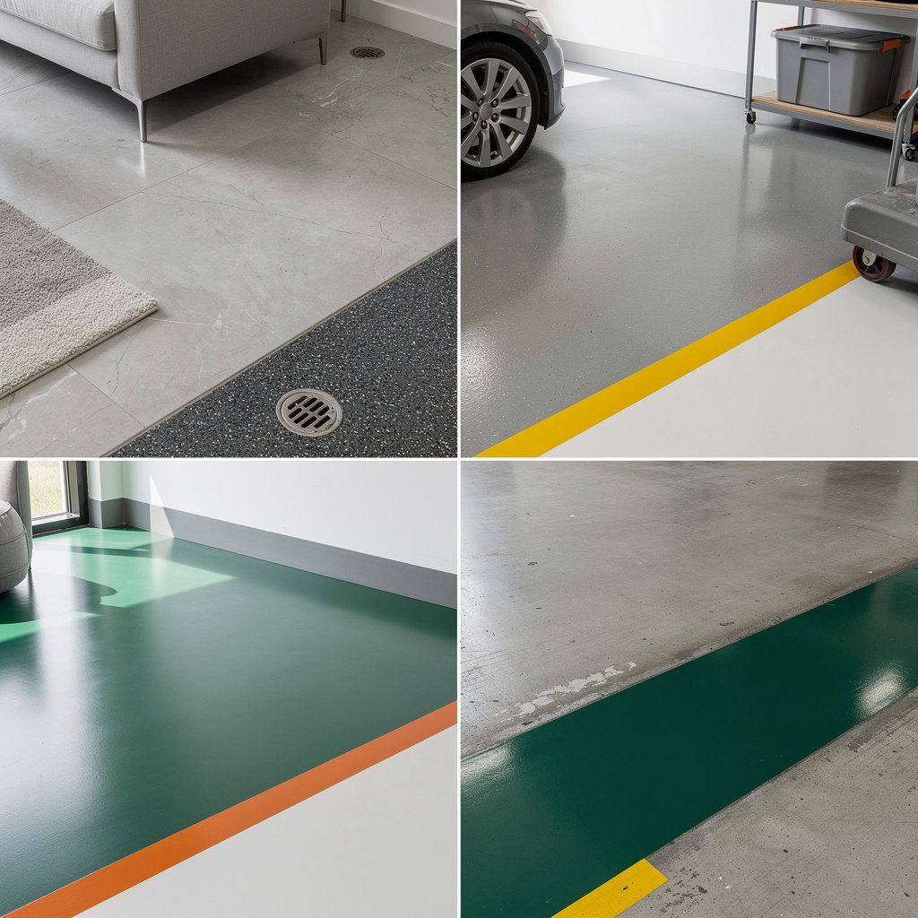 Laboratorio di resina epossidica professionelle Epoxidharz-Bodenbeschichtung für Wohnbereich, Garage, Keller und Industrie in Düsseldorf